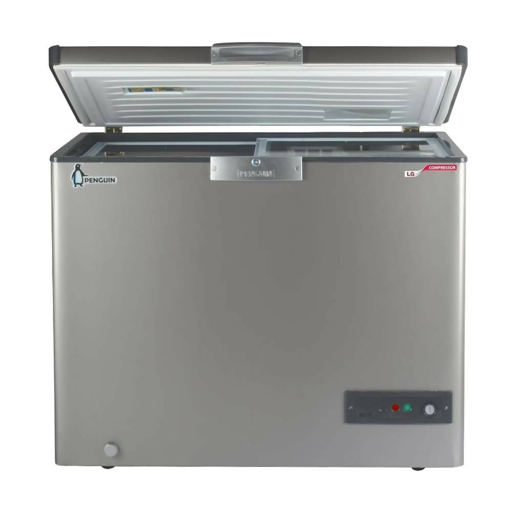 Penguin Glass Door Deep Freezer 205 Liters Silver ES250. Penguin Glass Door Deep Freezer 205 Liters Silver ES250.